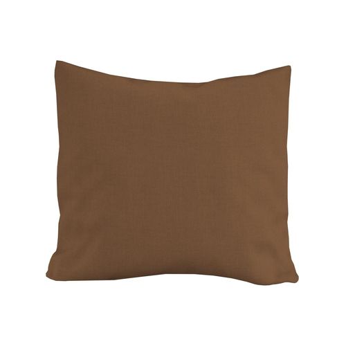 Coussin Décoratif Lin Coton 45x45 Cm Lino Camel, Par Soleil D'ocre