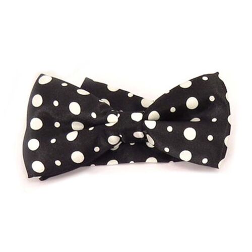 Promotion ! Noeud Papillon 'watson' Noir Blanc - 12x5. 5 Cm