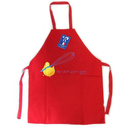 Promotion ! Tablier Enfant 'mon Poussin Cuisine' Rouge