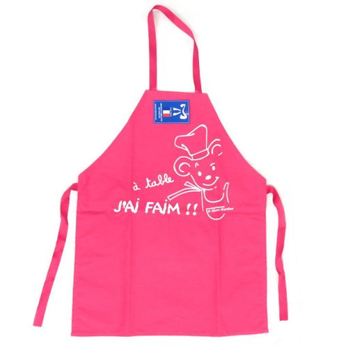 Promotion ! Tablier Enfant 'a Table, J'ai Faim ! ! ' Rose