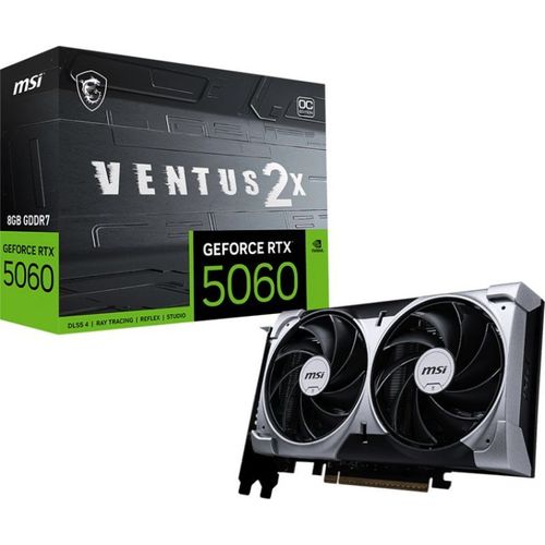 MSI RTX 5060 VENTUS 2X OC 8G, GeForce RTX 5060, 8.0GB GDDR7, PCI-Express