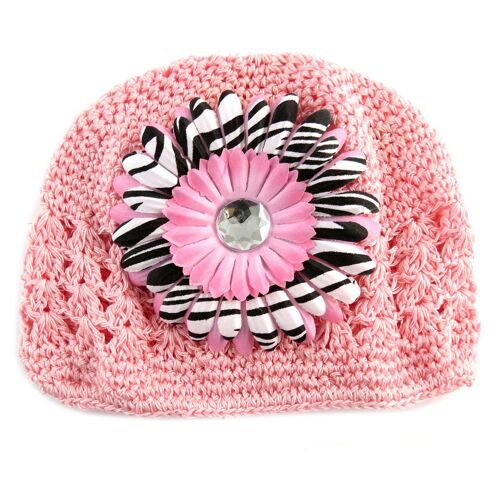 Promotion ! Bonnet Enfant 'petite Lily' Rose Pâle