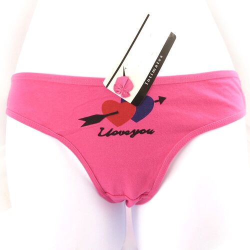 Promotion ! 2 Tangas 'i Love You' Rose Noir