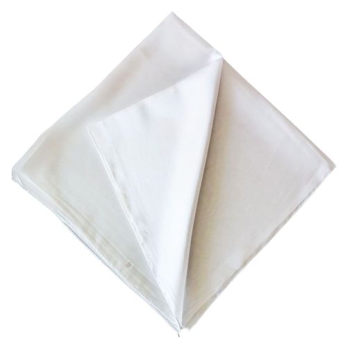 Promotion ! Carré De Soie 'uni' Blanc - 60x60 Cm