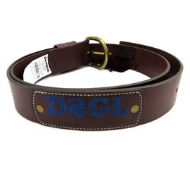 Promotion ! Ceinture Créateur 'desigual' Marron Bleu Vintage - 4 Cm