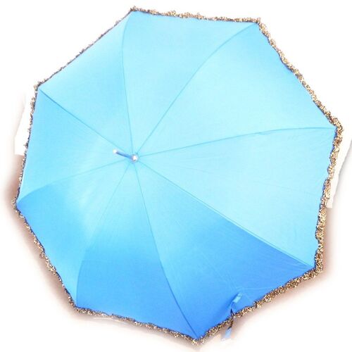 Promotion ! Parapluie Canne 'safari Queen' Bleu