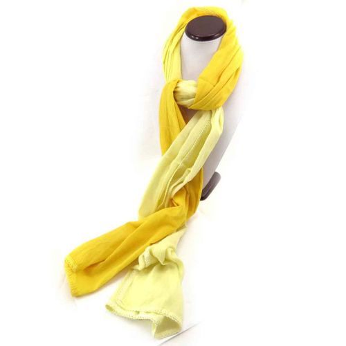 Promotion ! Echarpe Femme 'eugénie' Jaune Bicolore