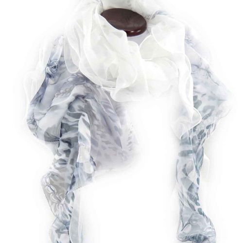 Promotion ! Echarpe Voile 'scarlett' Gris
