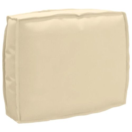 vidaXL Coussin de palette pour dossier beige 50 x 40 x 12 cm en tissu Oxford.