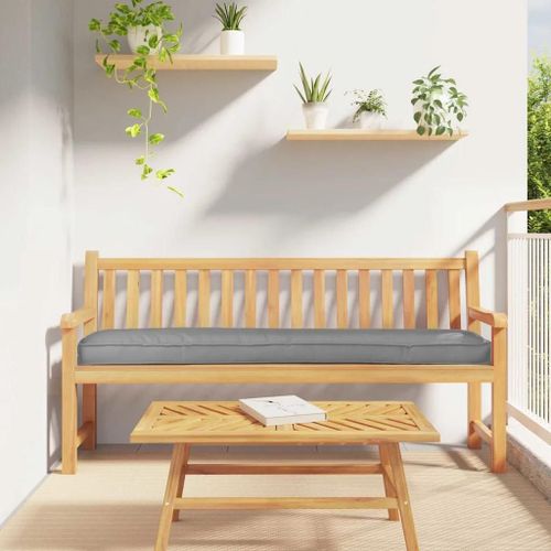 Vidaxl Set De Coussins De Palette 2 Pcs Gris 180 X 40 X 8 Cm