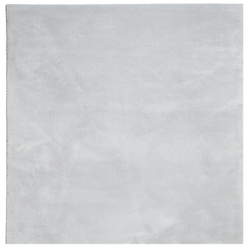 Vidaxl Tapis Huarte À Poils Courts Doux Et Lavable Gris 240x240 Cm