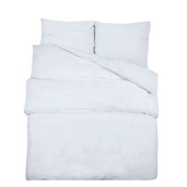 Vidaxl Ensemble De Housse De Couette Blanc 200x200 Cm Microfibre
