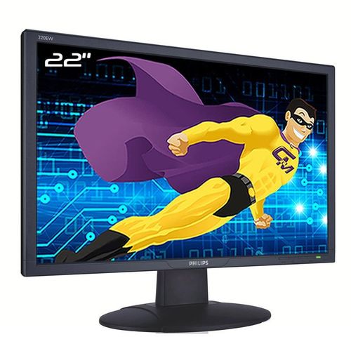 Ecran Plat PC 22" PHILIPS 220EW8FB HEW8220Q LCD TFT VGA DVI 1680x1050 16:10