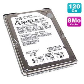 Disque Dur 120Go IDE ATA 2.5" Hitachi HTS541612J9AT00 5400RPM 8Mo Pc Portable