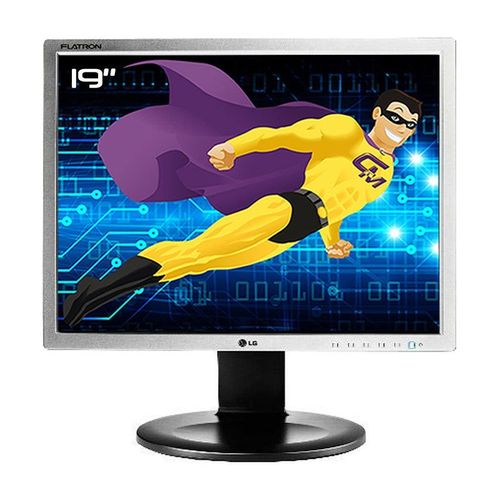 Ecran PC Pro 19" LG FLATRON E1910PM-SNW.AEUKOPN VESA DVI-D VGA 1280x1024 5:4