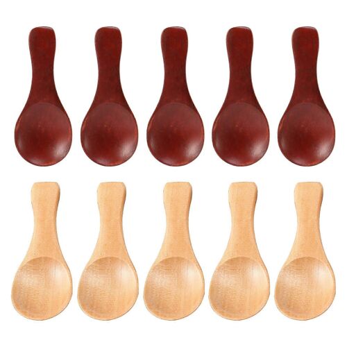 10 Petites Cuillères En Bois Mini Assaisonnement Au Sucre Assaisonnement Au Sucre Sel Miel Cuillère À Café Café Thé Confiture Moutarde Ic