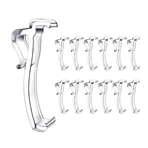 2.5 Pouces Cantonnière Clips Fenêtre Aveugle Clips Transparent En Plastique Cantonnière Retenue Titulaire Caché Cantonnière Clip