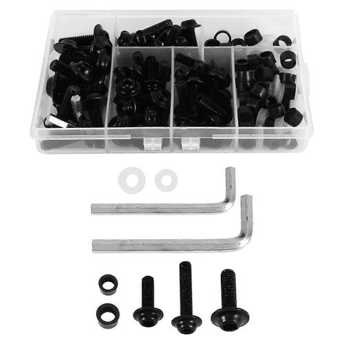 Kit D'écrous De Vis De Moto Pour Yamaha Yzf R1 R6 R3 2004-2008 (Noir)