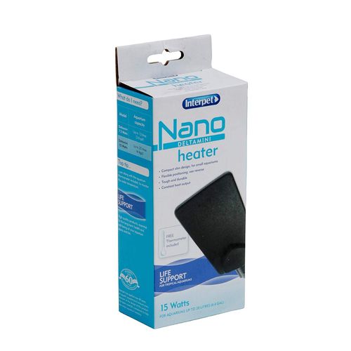 Interpet Chauffage Daquarium Delta Mini Nano Dinterpret, 15 Watts - Pour Les Aquariums Contenant Jusquà 20 Litres -
