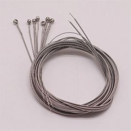 7 Pcs Cordes De Basse Pièces De Guitare Basse Accessoires Corde De Guitare Plaqué Argent Jauge Guitare Basse Musique