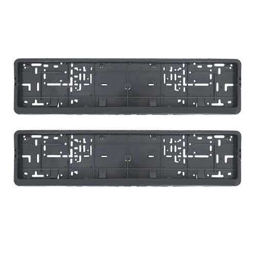 2pcs Cadre De Plaque D'immatriculation Européenne Accessoire Automatique Support Étanche Avec Montage Plaque D'immatriculation Europ
