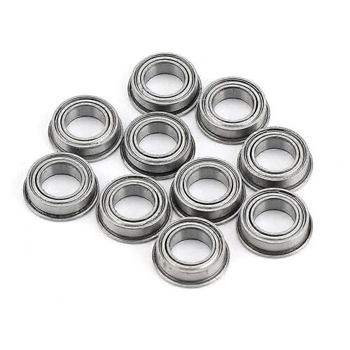 10pcs Roulements À Billes À Bride Id 6mm Od 10mm Mf106zz Mini Taille En Acier Inoxydable U Type Groove Pulley Lo