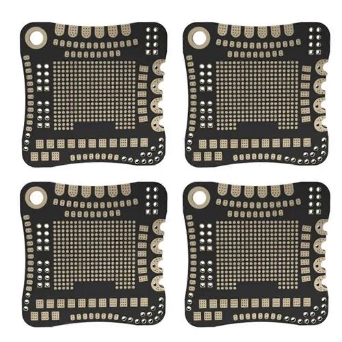 Planche d'exercice de soudage PCB 4 pièces, carte PCB en métal pour la pratique de la soudure pour les amateurs de vol Solderi