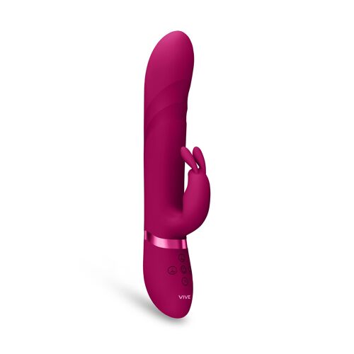 Vibromasseur Rabbit Nari Vibrating And Rotating Beads - G-Spot Rose - Vive - Rose