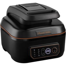 Air Fryer XL 5,5l [Multicuiseur & Gril 7en1] Friteuse sans huile Rapid Air (grille, cuit, rôti, pizza surgelée Ø 30cm, Contrôle température max 260°, lave-vaiselle, ) SatisFry 26520-56
