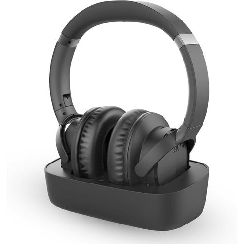 Ensemble ¿ Casque Tv Sans Fil Bluetooth Pour Regarder La Télévision, Son Clair, Installation Facile, Base De Recharge, 35H Autonomie, Confortable, Compatible Avec Optique, Aux Et Bluetooth