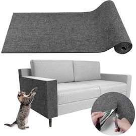 Teppc-Tapis Griffoir Adhésif Pour Chat - Protection Canapé Anti-Griffe Diy - Remplacement De La Tour À Chat (Gris Foncé, 40×300cm)
