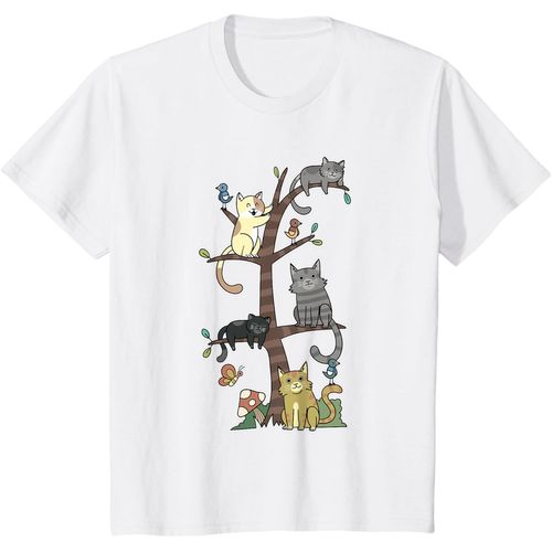 Chats Chatons Sur Un Arbre Pet Chat Sauvetage Loves Kitty T-Shirt
