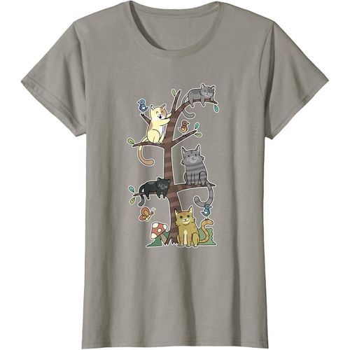 Chats Chatons Sur Un Arbre Pet Chat Sauvetage Loves Kitty T-Shirt