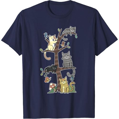 Chats Chatons Sur Un Arbre Pet Chat Sauvetage Loves Kitty T-Shirt