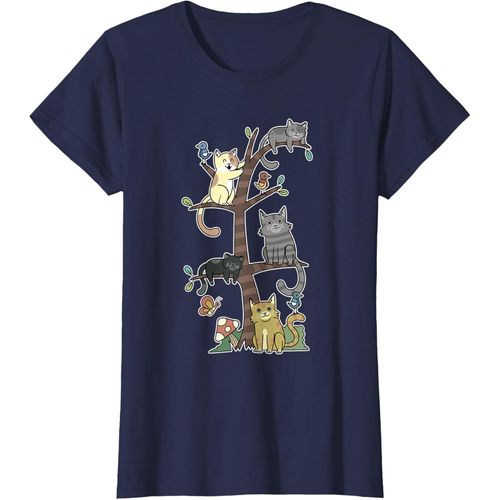 Chats Chatons Sur Un Arbre Pet Chat Sauvetage Loves Kitty T-Shirt