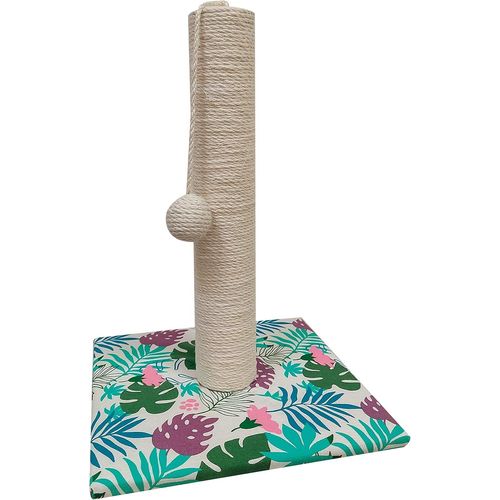 Tropical Cave Griffoir Haute Colonne 55 Cm Avec Niche Pour Chats Adultes Grands Et Petits Griffoir À Arbre, Accessoires Et Jeux Pour Animaux, Jeu Apaisant Pour Chats
