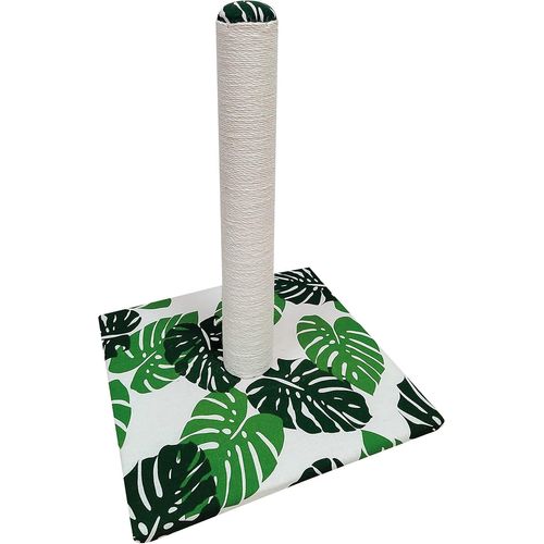 Loc-Green Leaves High Griffoir Haute Colonne 62cm Pour Chats Adultes Grands Et Petits Griffoir À Arbre,Accessoires Et Jeux Pour Animaux,Jeu Apaisant Pour Chats