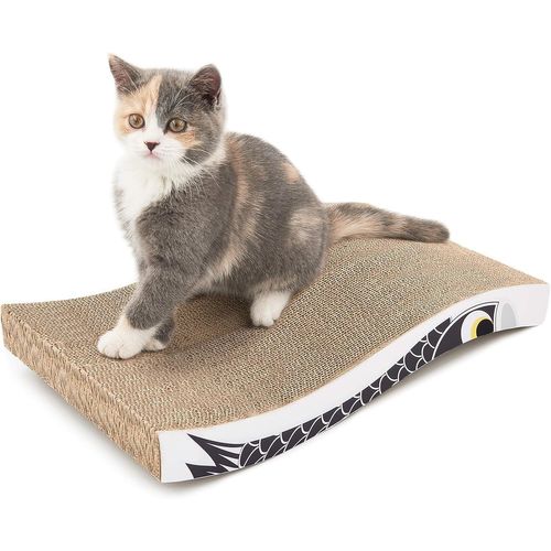Teppc-Conlun - Griffoir Pour Chat - Griffoir Chats Carton Avec Texture Scratch Premium, Gratoir A Chats Durable Réversible