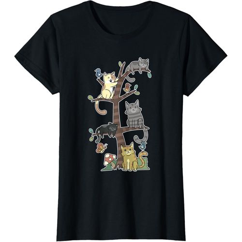 Chats Chatons Sur Un Arbre Pet Chat Sauvetage Loves Kitty T-Shirt