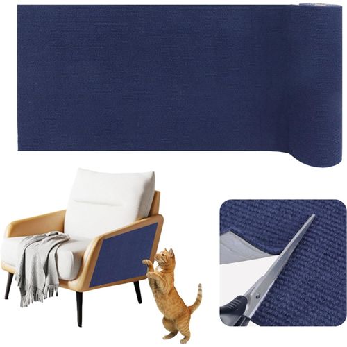 Teppc-Tapis Griffoir Pour Chat Adhesif Protection Canap¿¿ Chat Anti Griffe Prot¿¿Ger Les Meubles Et Les Murs (Bleu Fonc¿¿, 40cm¿¿3m)