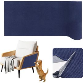 Teppc-Tapis Griffoir Pour Chat Adhesif Protection Canap¿¿ Chat Anti Griffe Prot¿¿Ger Les Meubles Et Les Murs (Bleu Fonc¿¿, 40cm¿¿3m)