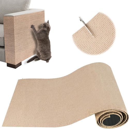 Teppc-Griffoir Chat Canapé, Protection Canape Chat Anti Griffe 100 X 30 Cm, Griffoir Pour, Facile À Couper,Meubles,Murs,Sisal Et Moquette