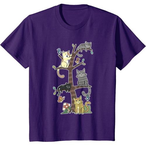 Chats Chatons Sur Un Arbre Pet Chat Sauvetage Loves Kitty T-Shirt