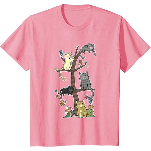 Chats Chatons Sur Un Arbre Pet Chat Sauvetage Loves Kitty T-Shirt