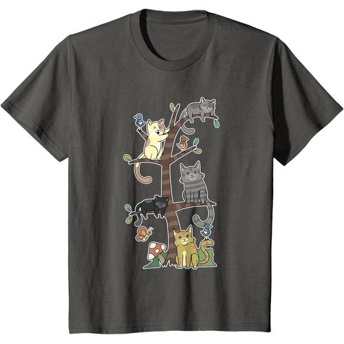 Chats Chatons Sur Un Arbre Pet Chat Sauvetage Loves Kitty T-Shirt