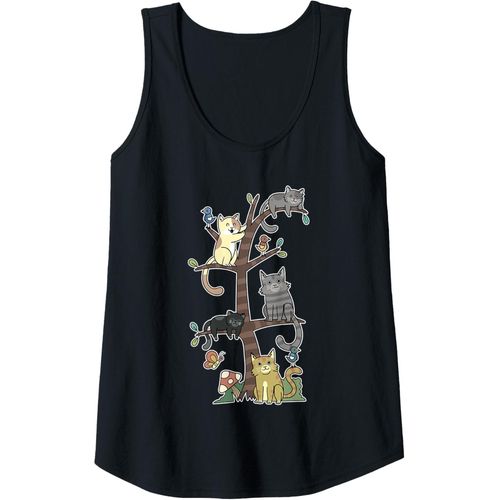 Chats Chatons Sur Un Arbre Pet Chat Sauvetage Loves Kitty Débardeur