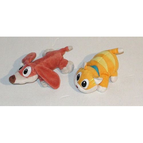 peluche chien et chat orange kinder ferrero