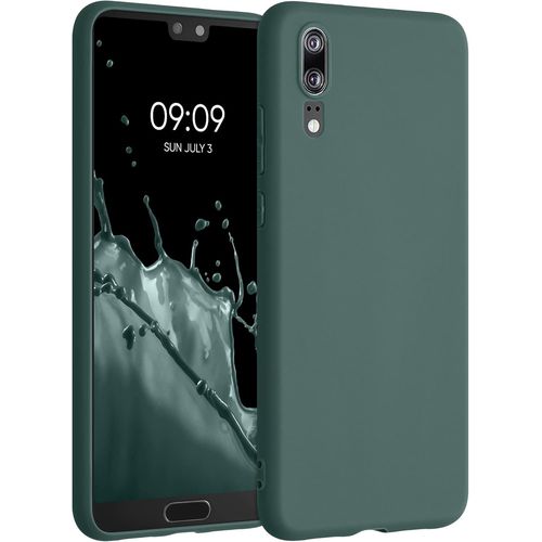 Housse Compatible Avec Huawei P20 Coque - Housse De Téléphone Protection Souple En Silicone - Bleu Vert[Ven8809454]
