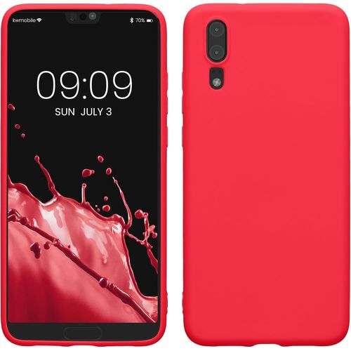 Housse Compatible Avec Huawei P20 Coque - Housse De Téléphone Protection Souple En Silicone - Rose Fluo[Ven8809456]