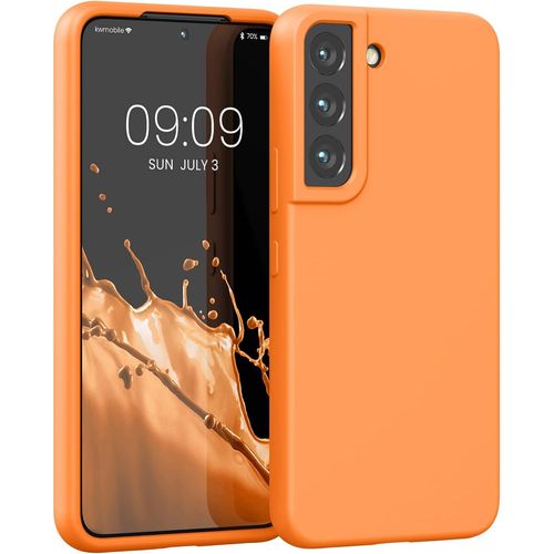 Housse Compatible Avec Samsung Galaxy S22 Coque - Housse De Téléphone Protection Souple En Tpu Silicone - Orange Fruitée[Mag5299059]